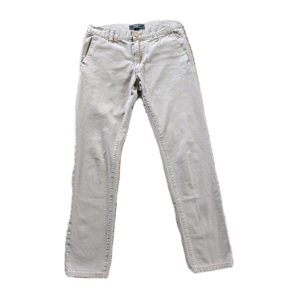 Forever 21 Pants Khaki Men 29 Tan Slim Straight Stretch Pocket Casual Chino